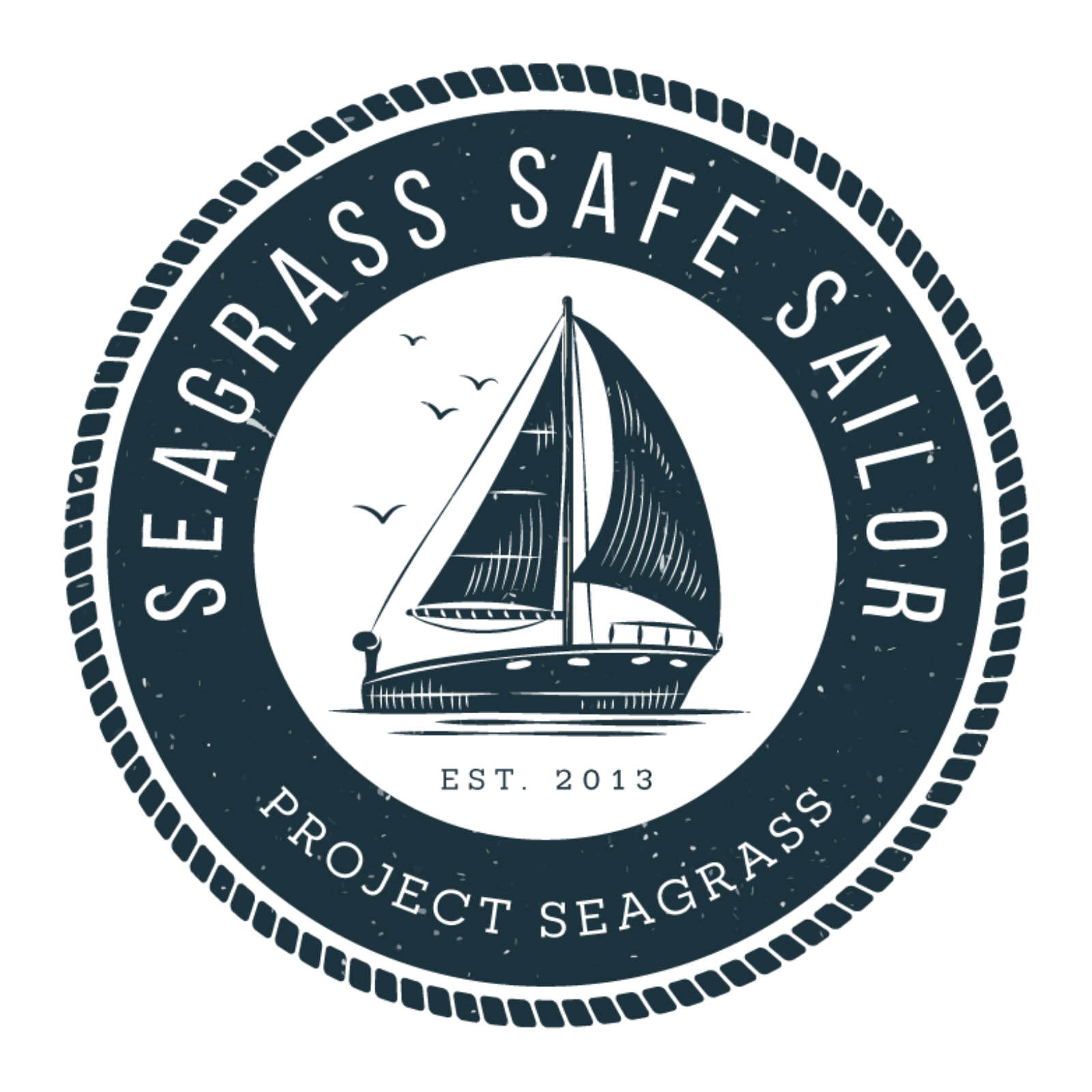 A logo for Seagrass Safe Sailor